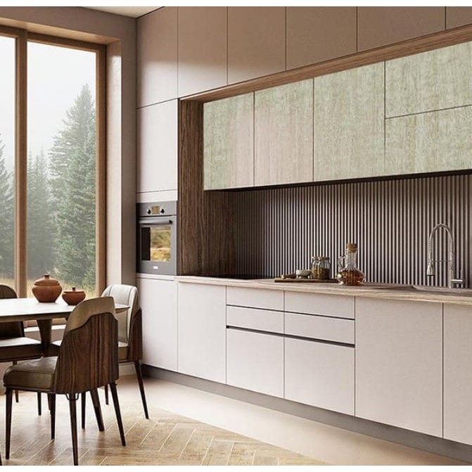 Wallpaper PVC Sheet 50 Meter | Kamar Dinding Tembok Dapur Meja Kamar Mandi Lemari Rak | Motif Kayu E