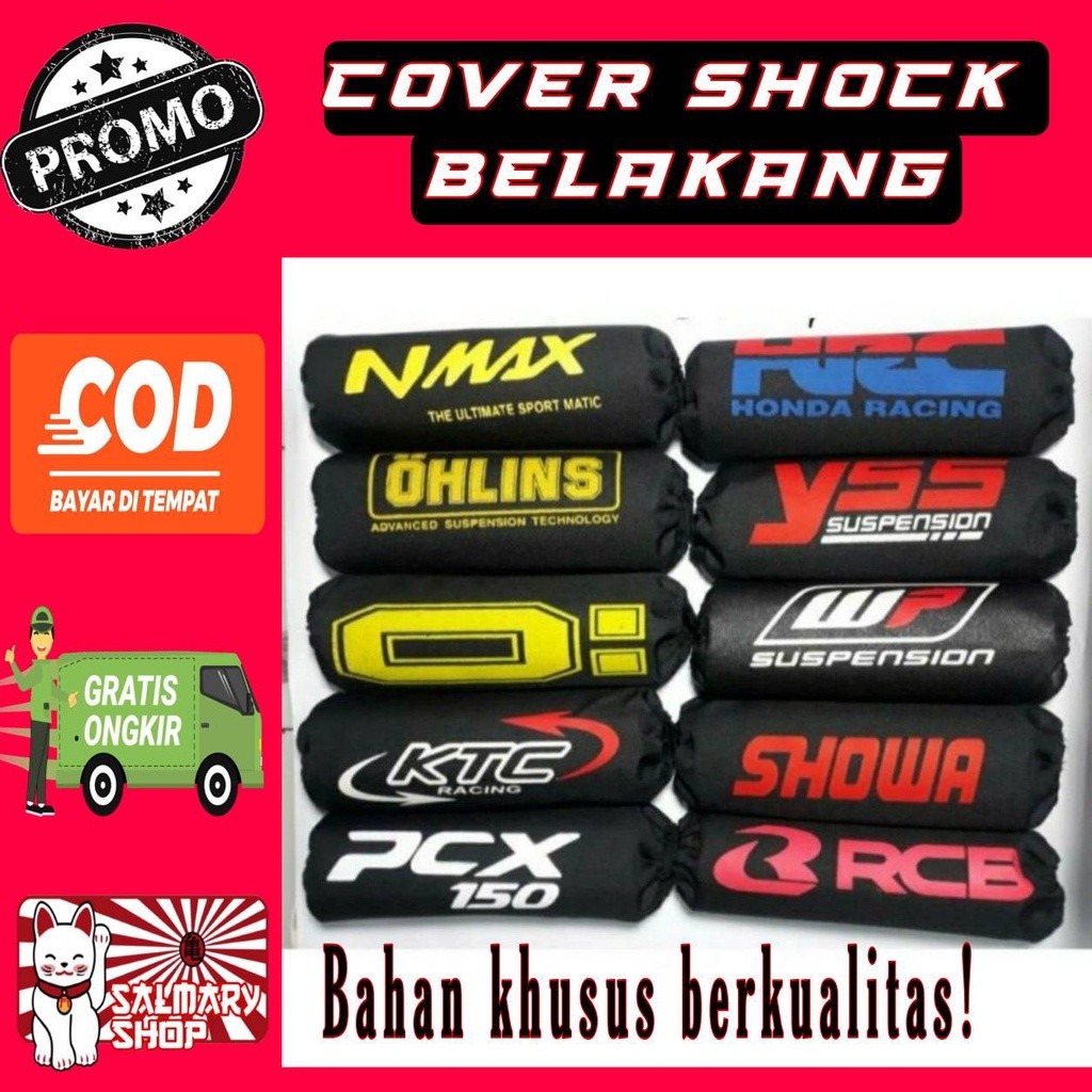 Sarung Shockbreaker Belakang Cover Shock Pelindung Shock Belakang Sepeda Motor Universal Cover shock
