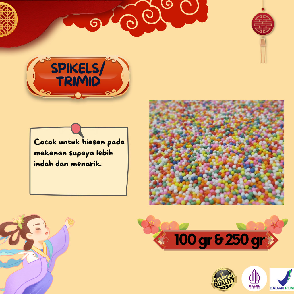 

trimid / spikels kemasan repack [100 gr / 250 gr]