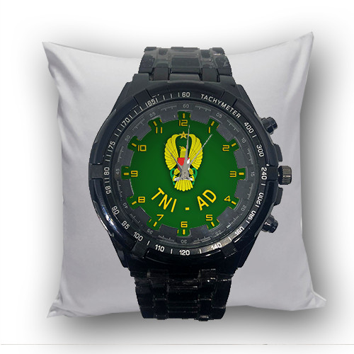 ORIGINAL Jam Tangan Pria TNI AD AU AL TENTARA NASIONAL ANGKATAN UDARA Keren Stainless Steel Besi Hit