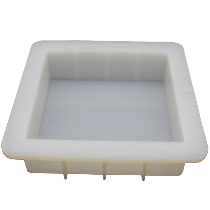 

6 inch Square Cube Silicone Slab DIY Mold for Soap Making Capacity 1100ml Production of environmental friendly silica gel epoxy