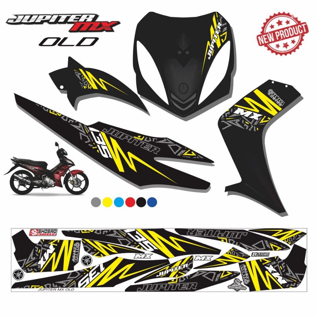 VARIASI MOTOR STIKER JUPITER MX LAMA / STRIPING VARIASI