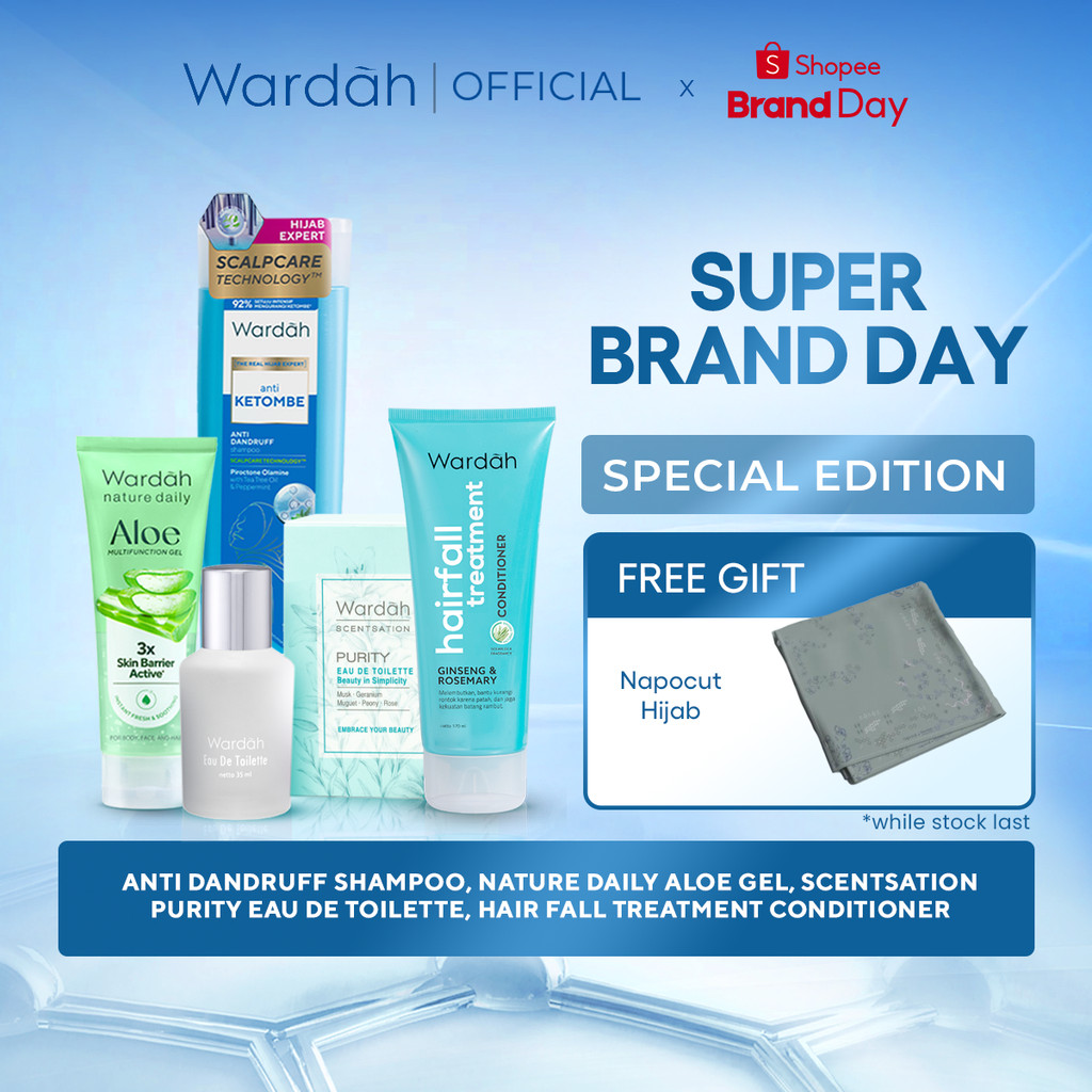 Wardah Dermascalp Special Edition Free Napocut Hijab