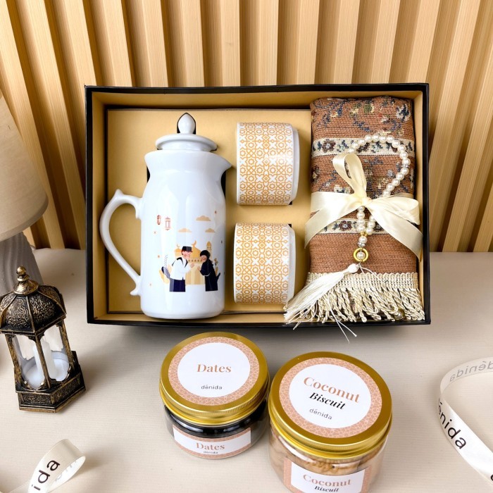 

Denida - Tea Set Idul Fitri | Souvenir Ramadhan | Parcel Lebaran - Mecca Packafe