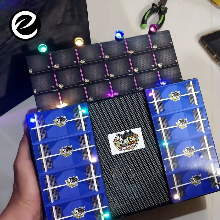 "V.NLN" - TERMURAH Miniatur Sound system bluetooth - Led 3 mode