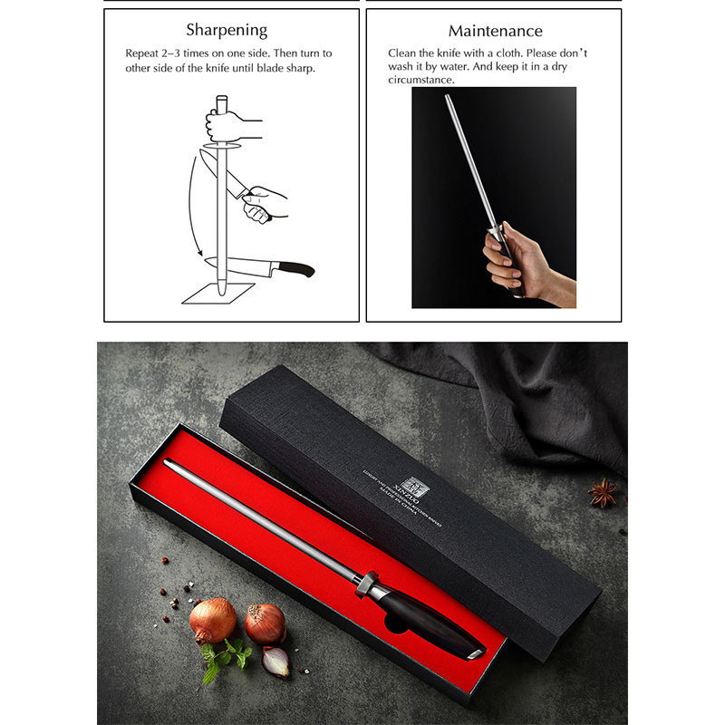 Asah Pisau Daging Stainless Steel /Stick Pengasah