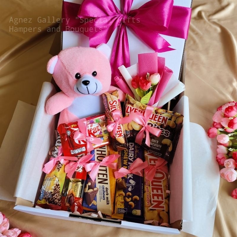 kado buat pacar gebetan bestie Unik Kreatif Lucu / Hampers Coklat Premium / Kado Ulang Tahun / Hampe