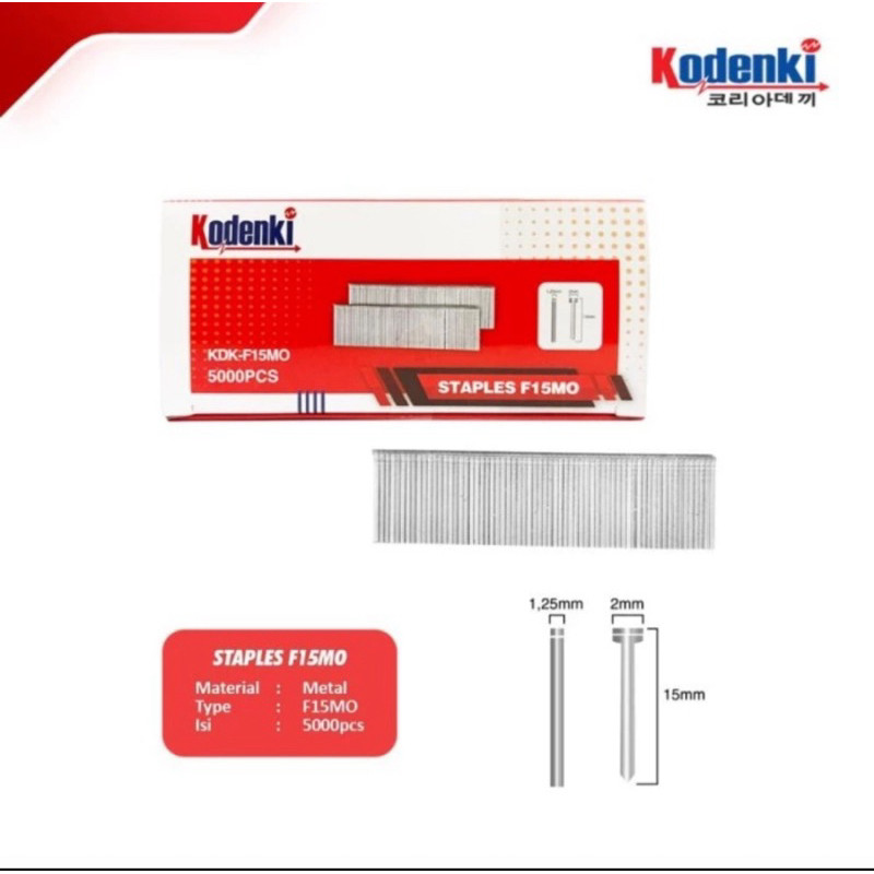 

F15 kodenki mo isi mesin staples paku tembak lurus mata gun nailer