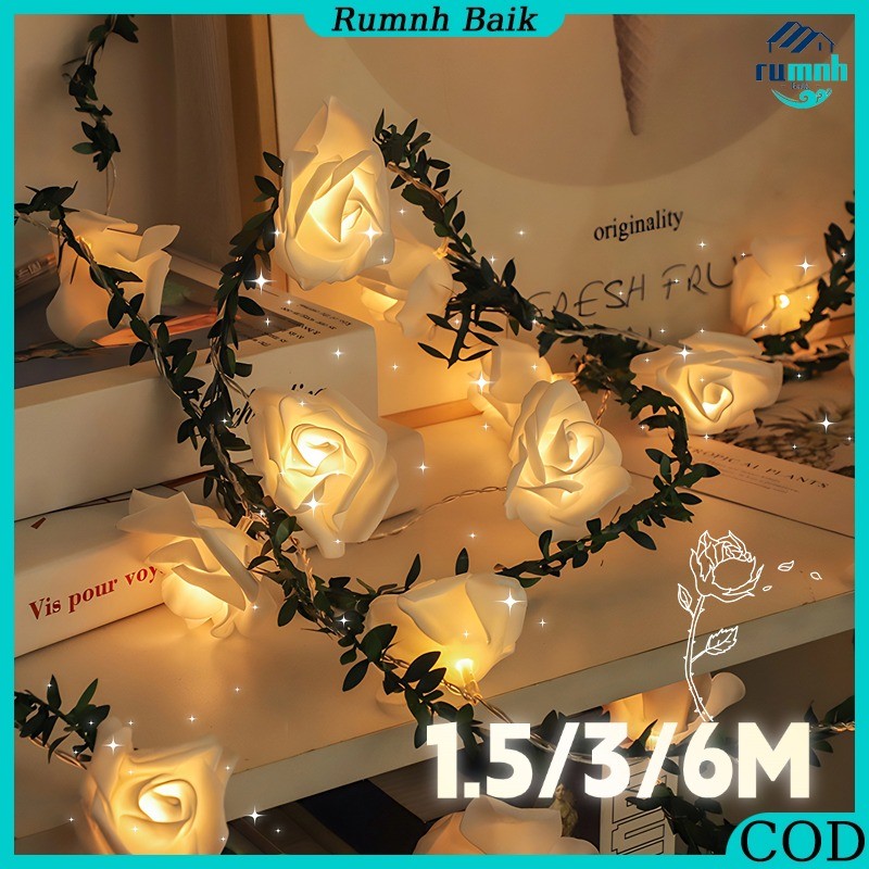 LED Lampu Bunga Mawar Dekorasi /LED Lampu  Bunga Mawar Rambat Light Rose