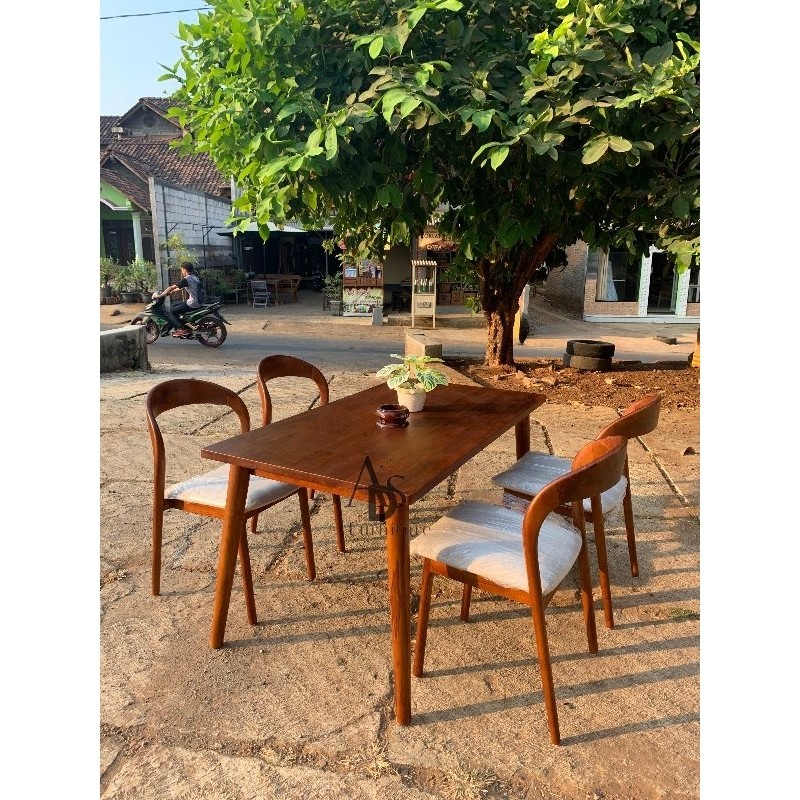 Set Meja Makan Minimalis Meja Makan Kayu Meja Makan Kayu Jati
