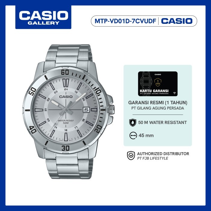 Original Casio Jam Tangan Pria MTP-VD01D-7CVUDF