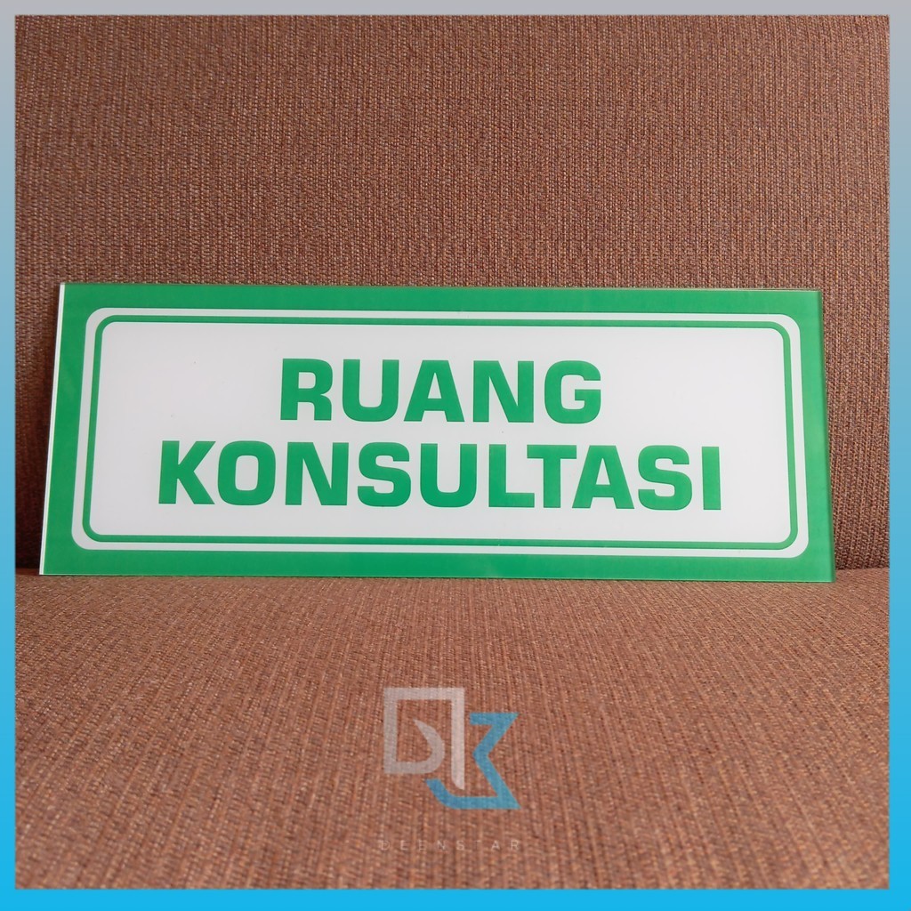 Akrilik ruang konsultasi, Akrilik nama ruang, Akrilik ruangan, Papan akrilik nama ruang