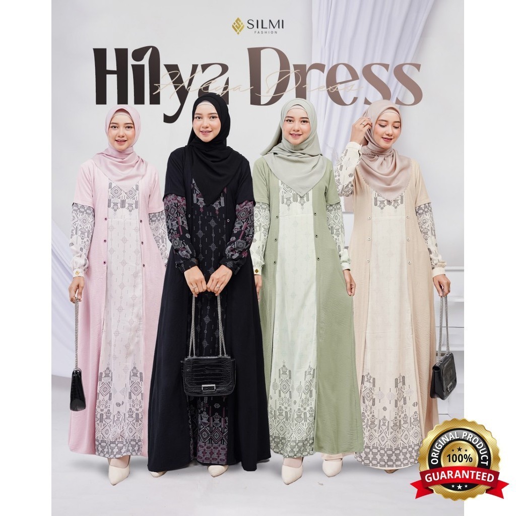 SILMI - Dress Premium Hilya Gamis Baju Muslim Mewah By Silmi