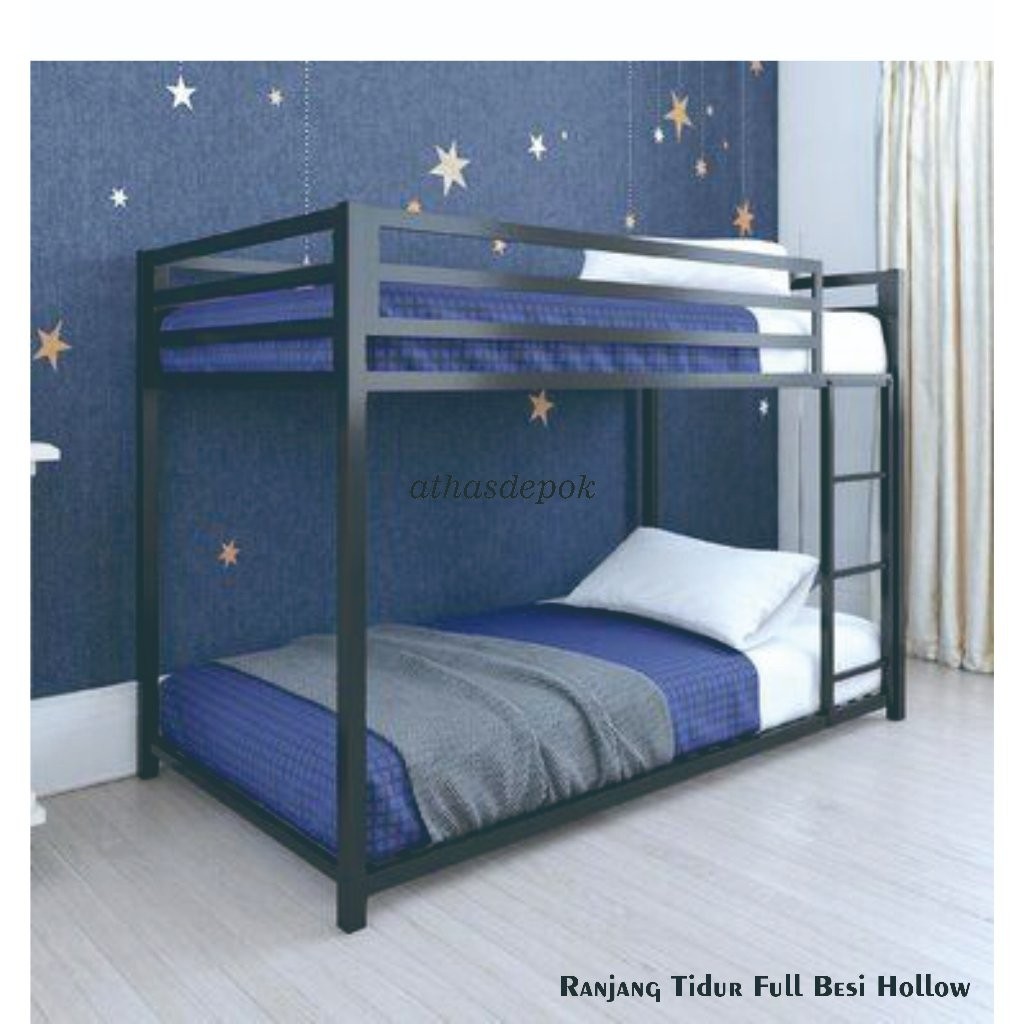 Rangka Ranjang Kasur 200x120 | Ranjang susun Tidur | Full Besi Hollow Galvanized | Kokoh