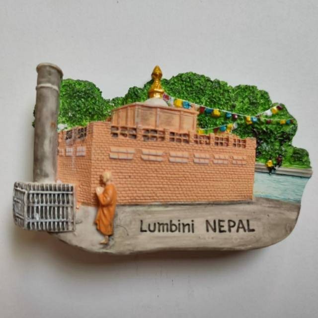 Souvenir magnet kulkas negara Nepal Asean