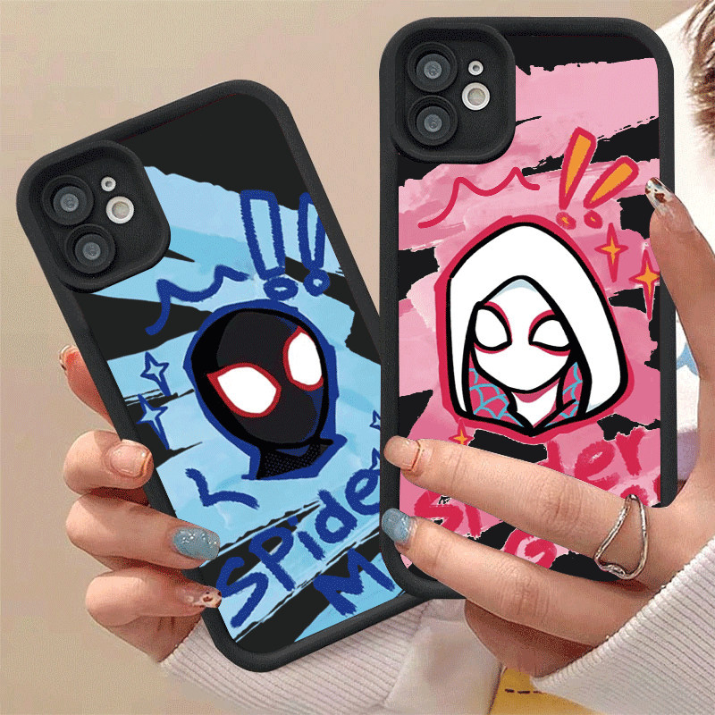 【Soft】case spiderman couple Casing Hp Redmi 12C 10C 9A9C Redmi Note 12 11 10 9 8 11S 12S 4G 5G Pro P