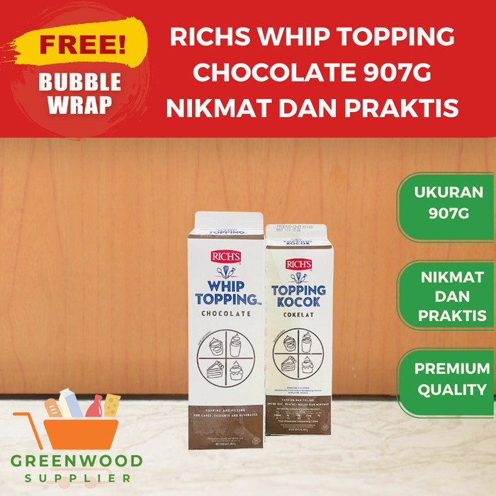 

Richs Whip Topping Chocolate - 907G