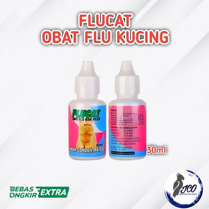 FLUCAT OBAT KUCING FLU DEMAM BATUK OBAT FLU KUCING