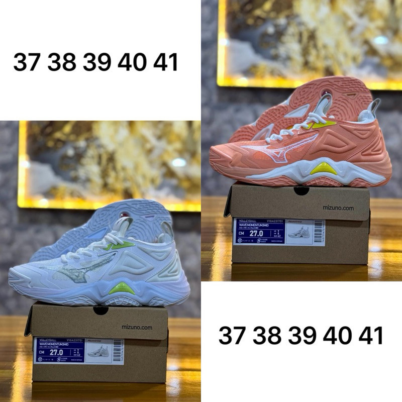 Sepatu Voli Mizuno Wave Momentum 3 low pink sepatu voli cewek sepatu volly wanita