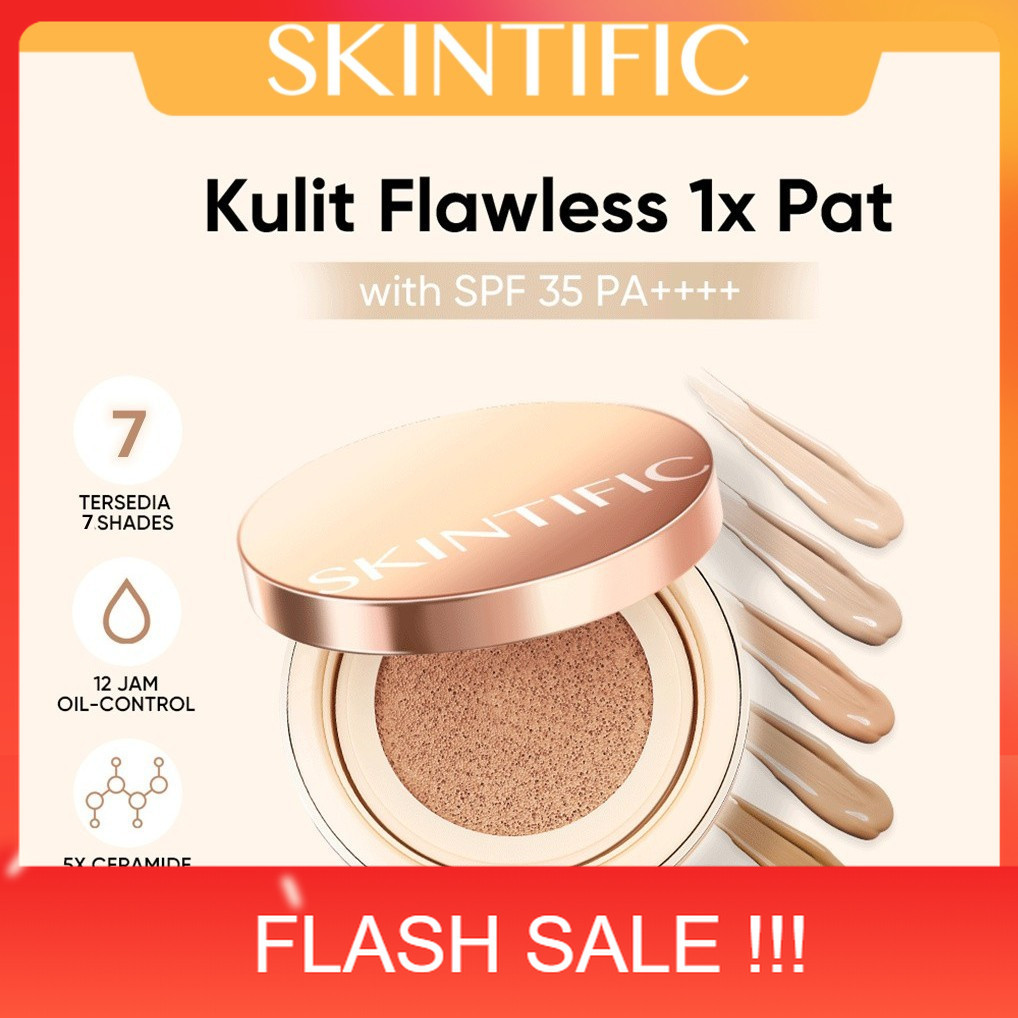 PROMO [Ready Stock]  Skintific Cover All Perfect Air Cushion SPF35 PA++++ BB Cushion CC Cream Serum 