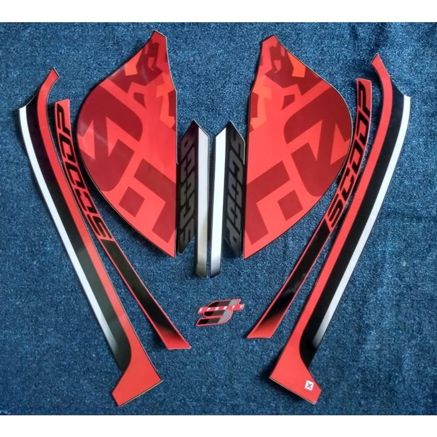 stiker ori striping honda scoopy sporty tahun 2021