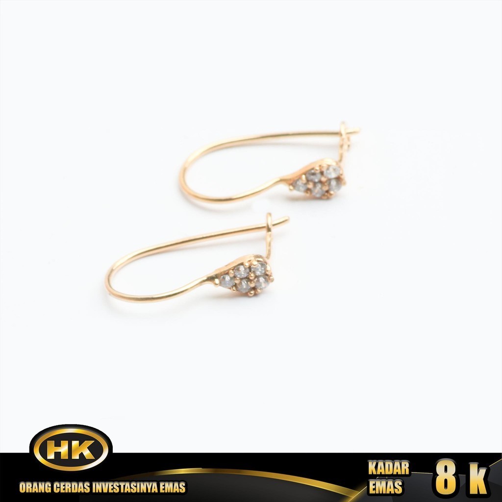 HK Mustika Gold - Anting Emas 8K - Type 114