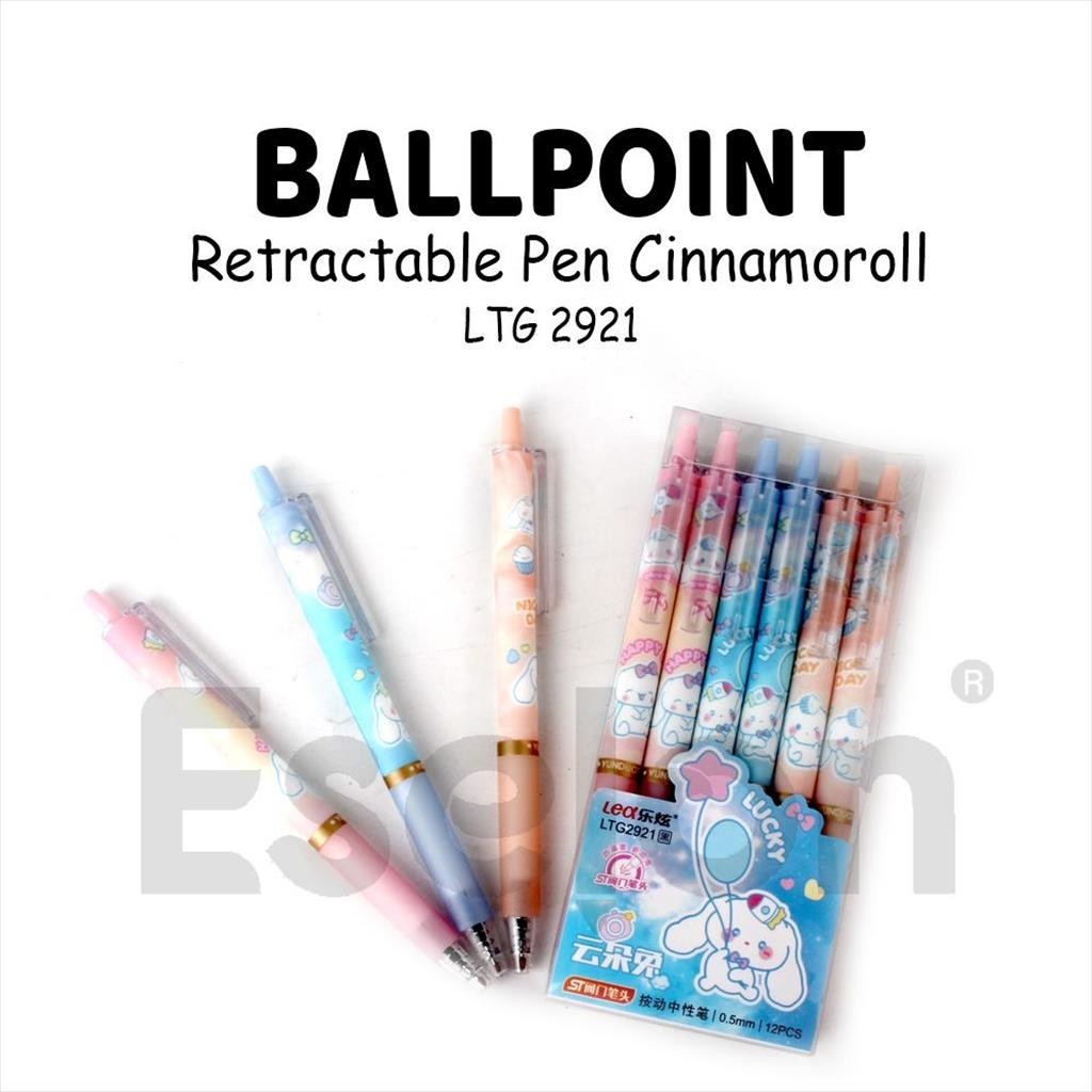 

[MaxMart] 12pcs Pulpen Cetek CINNAMOROLL / LTG-2921 /1 Pak Pulpen Cetek Karakter CINNAMOROL