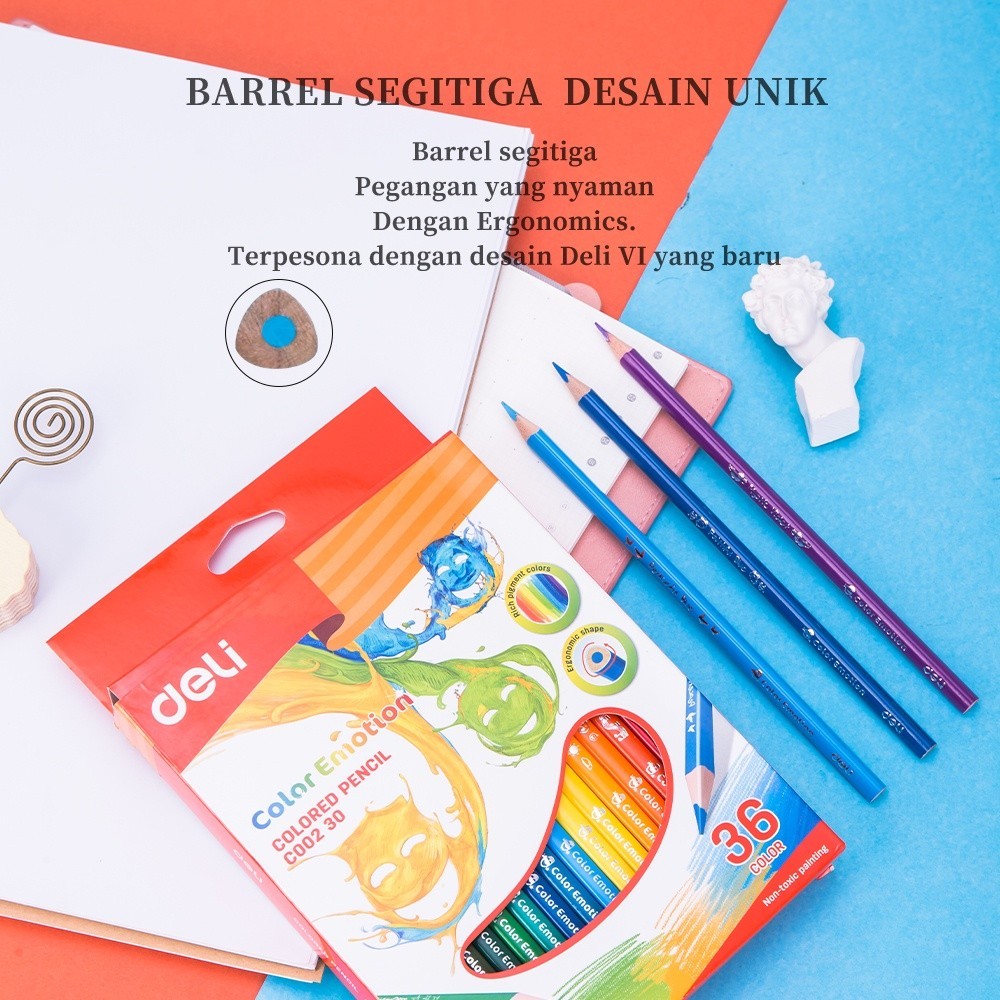 

Pensil Warna Deli Color Emotion 36 Warna - EC00230