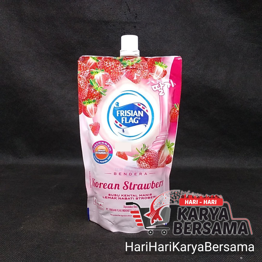 

SUSU KENTAL MANIS FRISIAN FLAG KOREAN STRAWBERRY POUCH 260GR