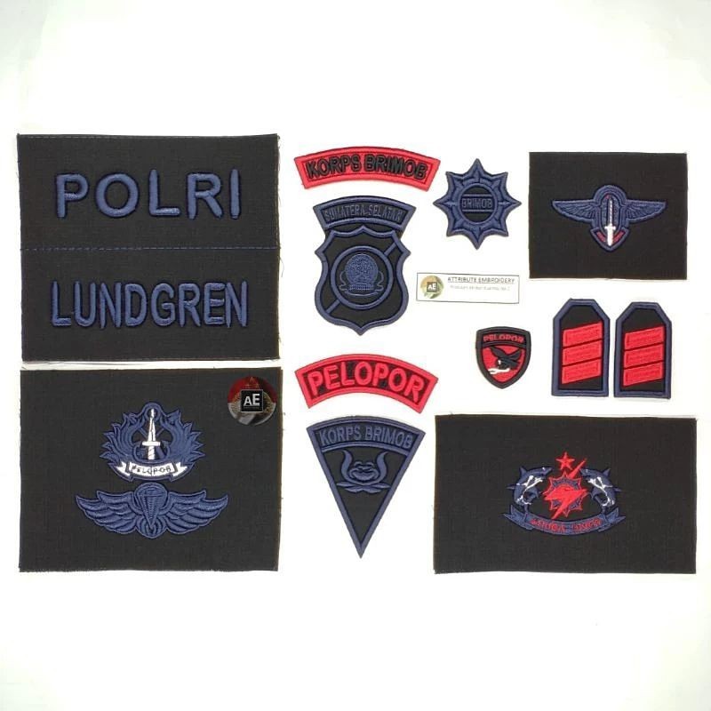 PDL HITAM BRIMOB BORDIR TIMBUL