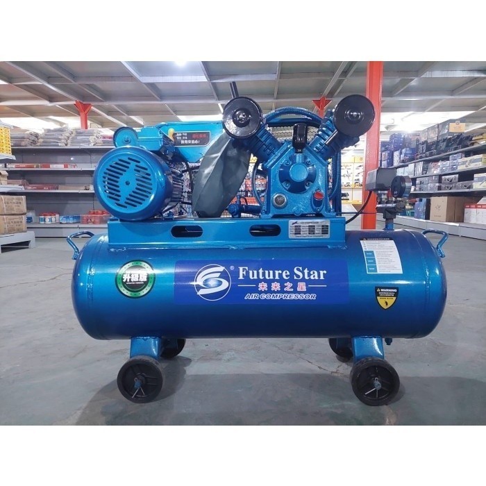 2 PISTON AIR COMPRESOR KOMPRESOR ANGIN 5HP KOMPRESOR LISTRIK V-0,67/8