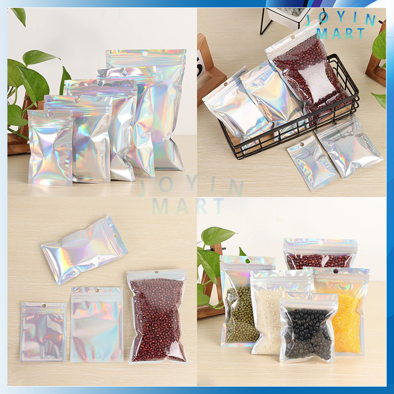 

Plastik Klip Ziplock Zipper Hologram Bening Souvenir / Ziplock Hologram Foil