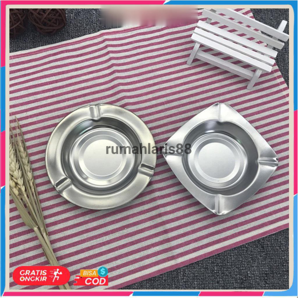 Terlaris Asbak Bulat Bulet Stainless Steel Tebal Impor | ASBAK ROKOK STAINLESS STEEL | ASBAK SENG BU