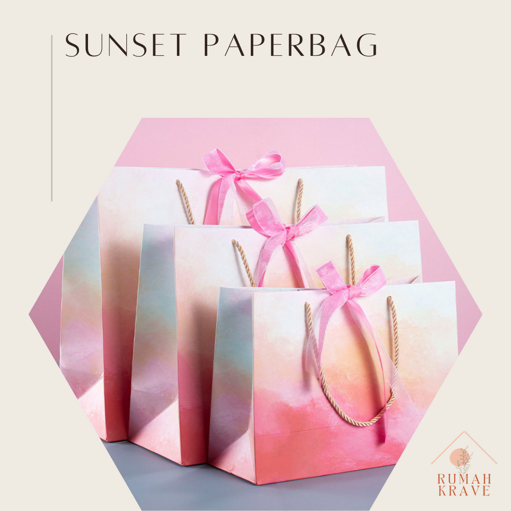 

RUMAH KRAVE - Sunset Paperbag Tas Kandong Hadiah Suvenir