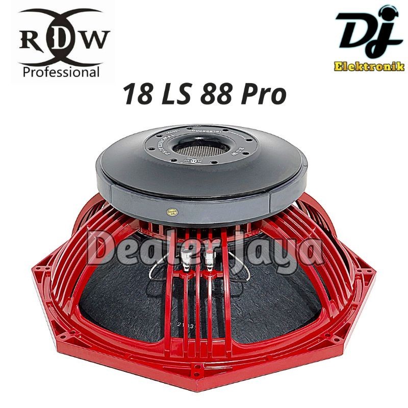 Speaker Komponen RDW 18 LS 88 PRO / 18LS88Pro / LS88PRO - 18 inch
