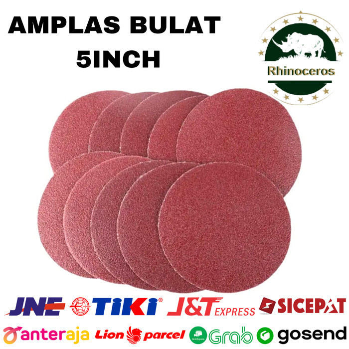 Amplas Tempel Bulat Kecil 5 Inch Amplas Kayu