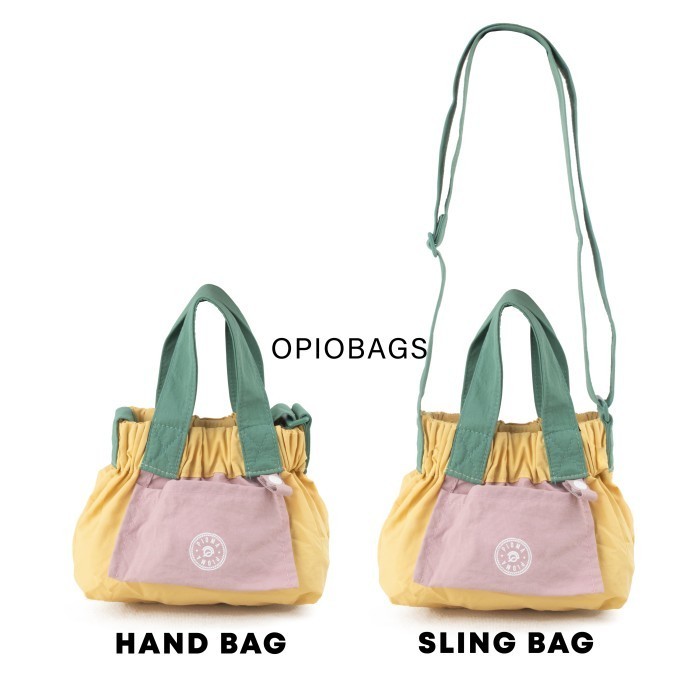 BTV DUMPLING BAG PIOMA / TAS SELEMPANG BTV DUMPLING / TAS LIPAT WANITA - MAROON BLUE, MICRO