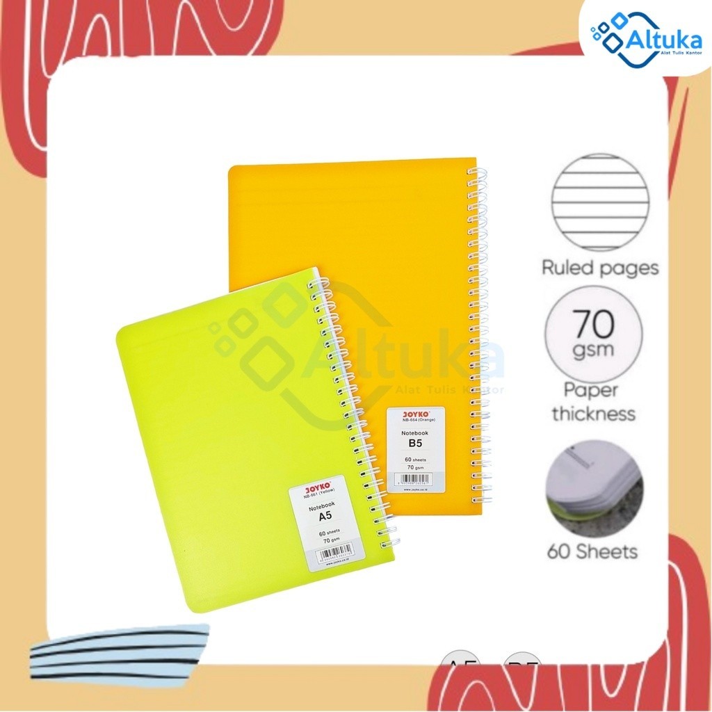 

Notebook / Agenda Spiral / Notes Spiral / Note NB-661 NB-664 Joyko