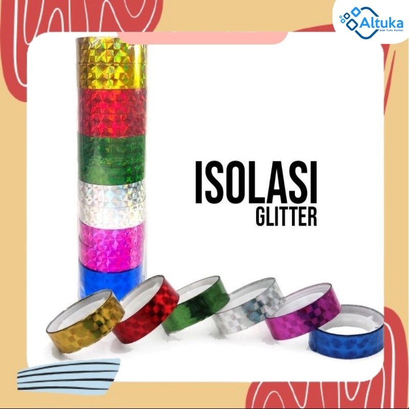 

Solatip / Isolasi / Solasi Hologram tipis (isi 12 roll)