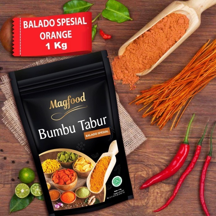 

[TERLARIS] MAGFOOD BUMBU TABUR BALADO SPESIAL KEMASAN 1 KG