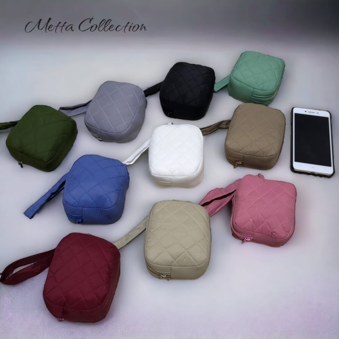 Mukena Xena - Mukena Mini 2IN1 Travelling Pouch Parasut Korea Jumbo - Putih