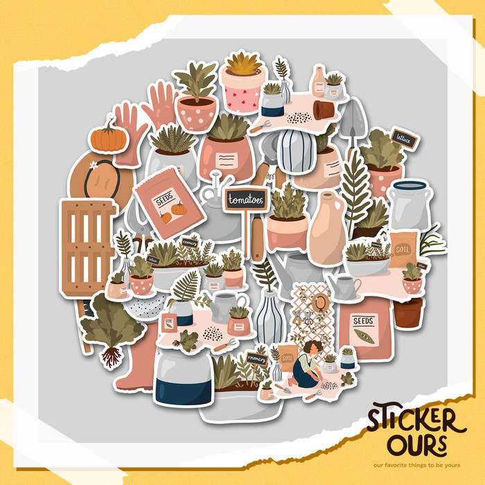

STICKER PACK GARDENT PLANT | STIKER TUMBLER | STIKER LAPTOP KOPER HELM
