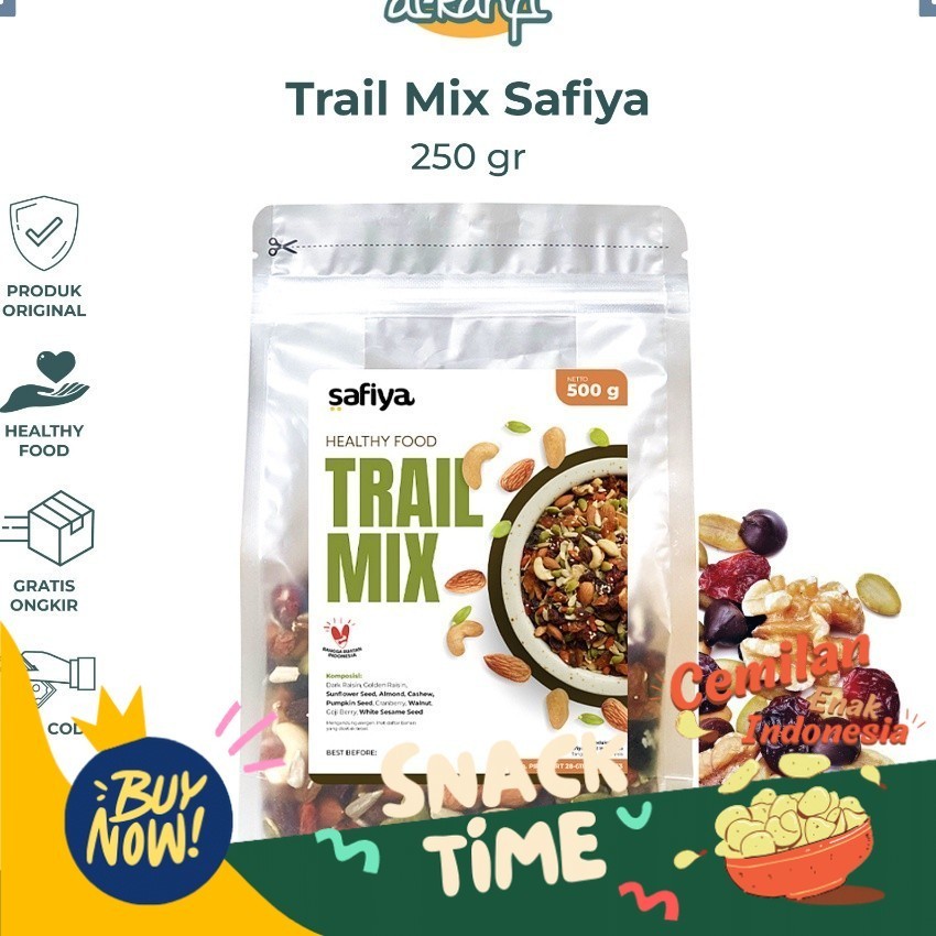 

Special Diskon Tawaran Trail Mix Safiya 25 Gram Premium With Almond Mete Nut Seed Dried Fruit Makanan Sehat Cemilan Diet
