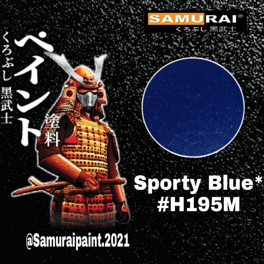 

Samurai Paint Sporty Blue H195M Cat pilok warna biru sporty samurai