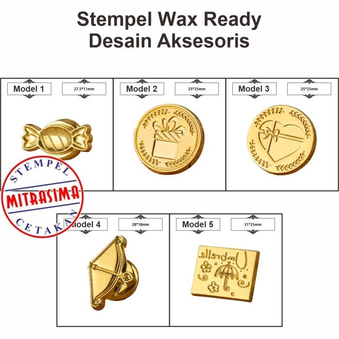 

Stempel Wax Ready siap pakai edisi Aksesoris