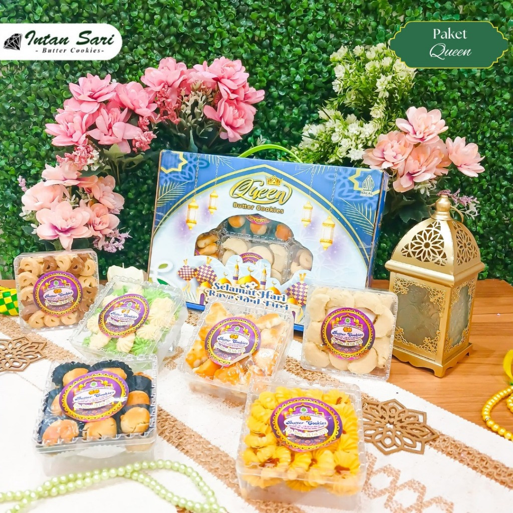 

DISKON PROMO!!! PAKET KUE LEBARAN INTAN SARI PAKET QUEEN NASTAR DAN KUE SALJU