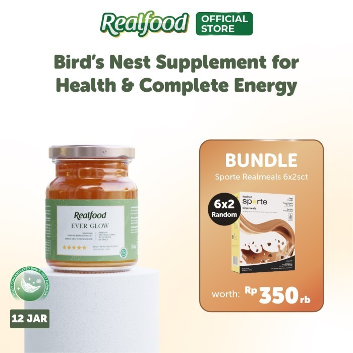 

Realfood Ever Glow Sarang Burung Walet + Kurma + Energi