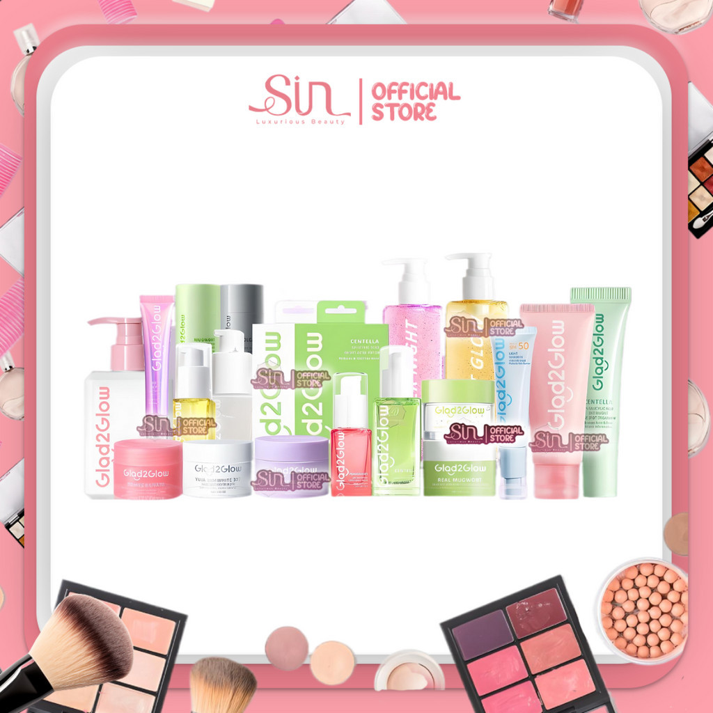 GLAD2GLOW All Series | Moisturizer | Blueberry | Sunscreen | Eye Cream | Toner | Serum | Masker | Ac