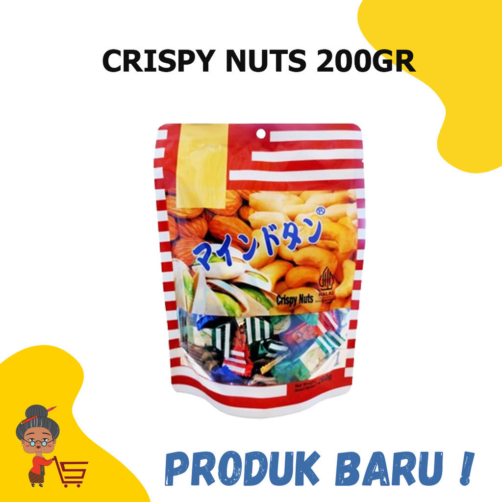 

CRISPY NUTS 200gr / PERMEN KACANG / KACANG TINGTING / CRISPY NUTS