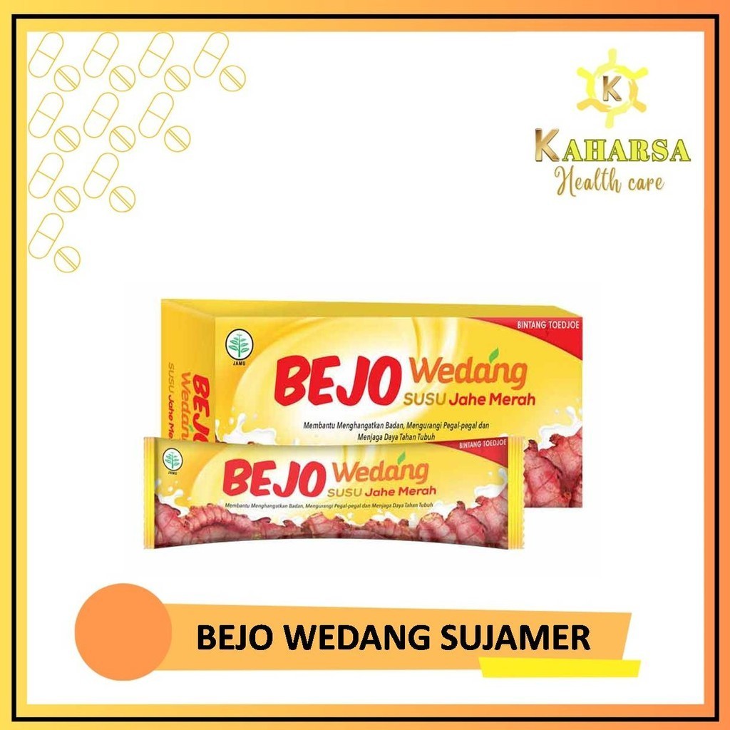 

BEJO WEDANG SUSU JAHE MERAH Minuman Penghangat Tubuh [1Kotak Isi 5 Sachet]